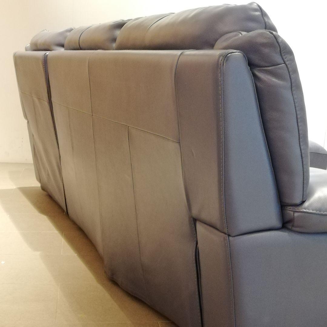 ◇NITORI ニトリ　レザー　カウチソファ　｜　3人掛け　本革