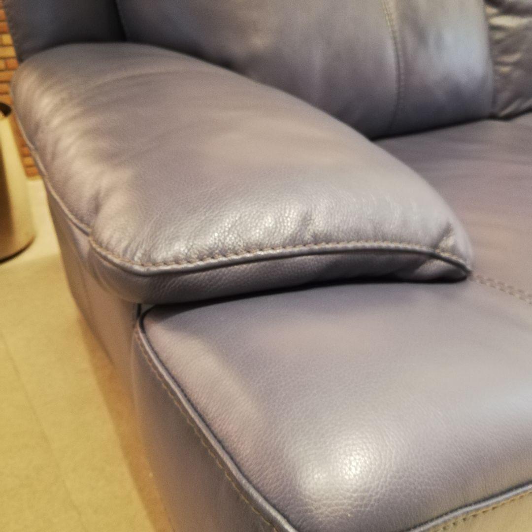 ◇NITORI ニトリ　レザー　カウチソファ　｜　3人掛け　本革