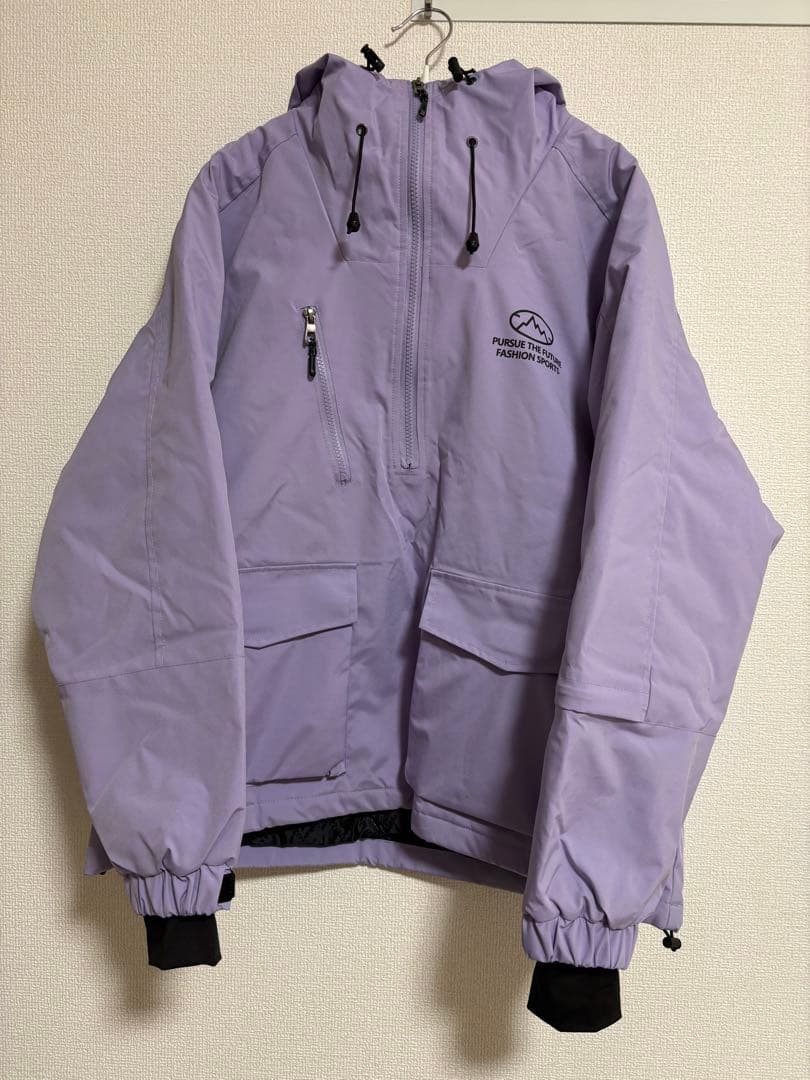 スノーボードウェア 紫 パープル 上下 セットアップ 韓国