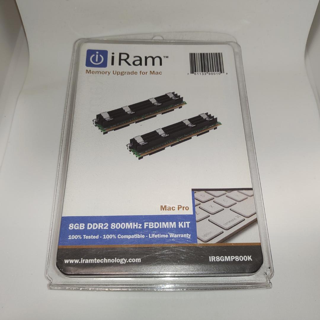 MacPro用メモリ 未使用品 iRam 4Gx2 kit IR8GMP800K