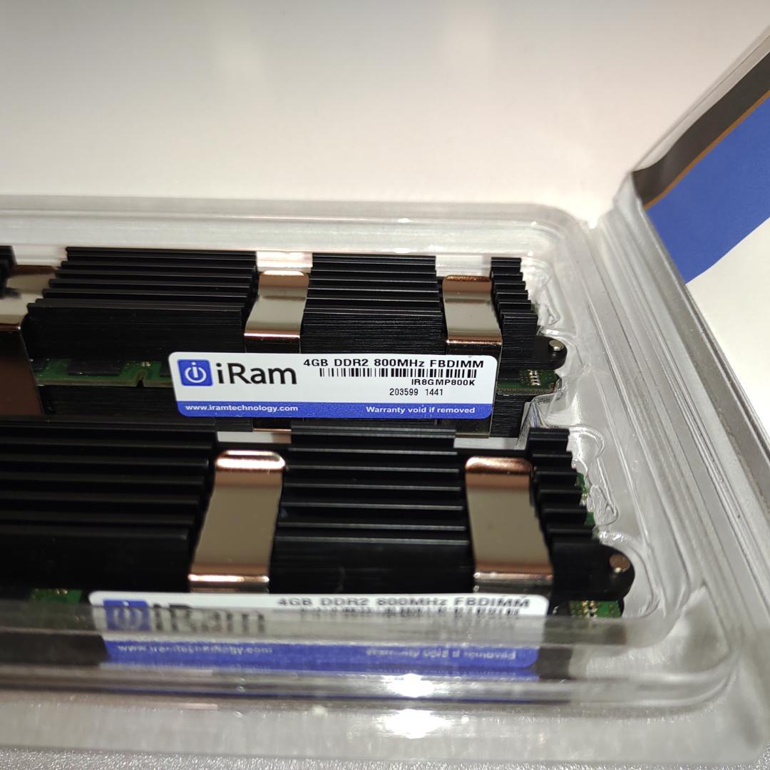 MacPro用メモリ 未使用品 iRam 4Gx2 kit IR8GMP800K