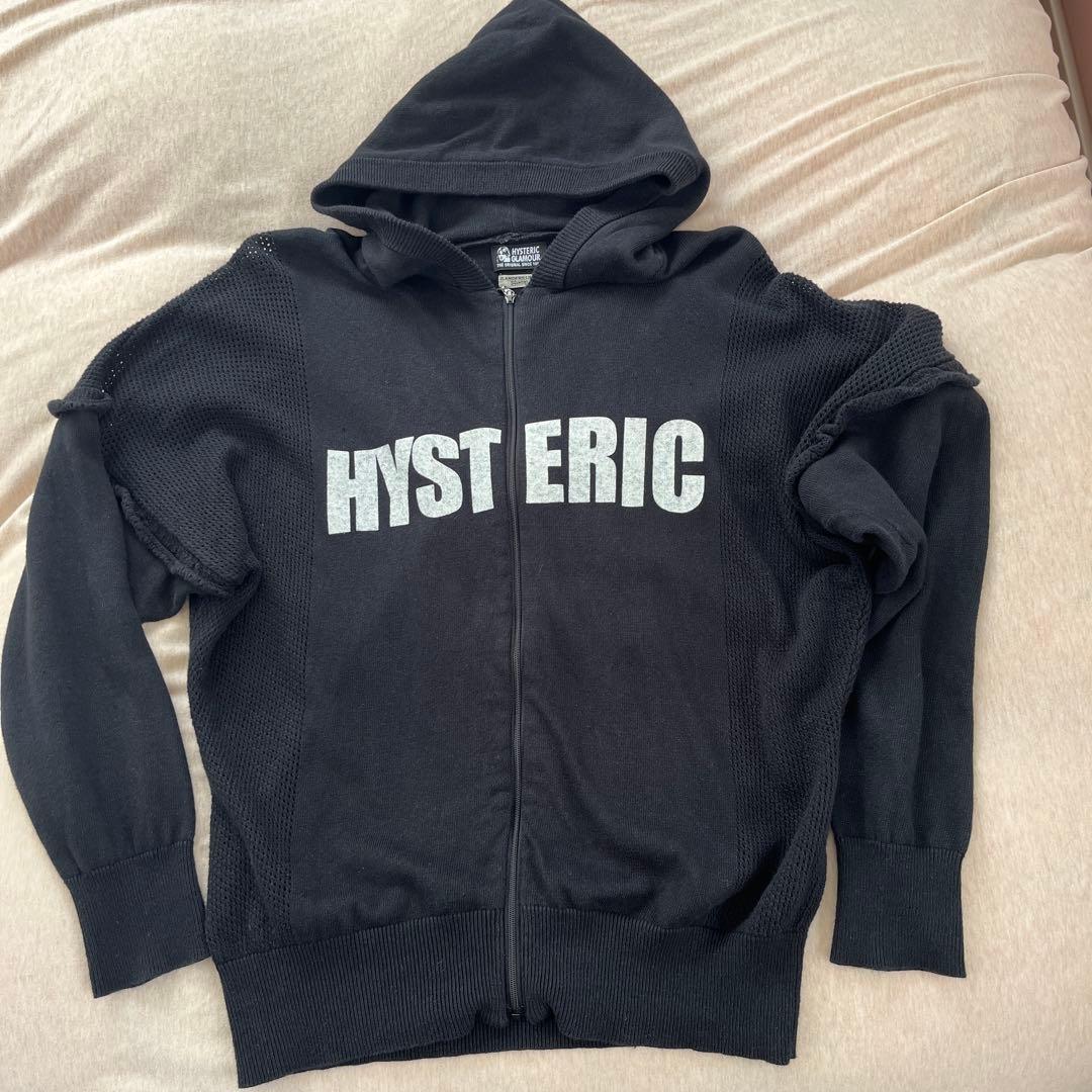 HYSTERIC GLAMOUR ブラック パーカー フリーサイズ