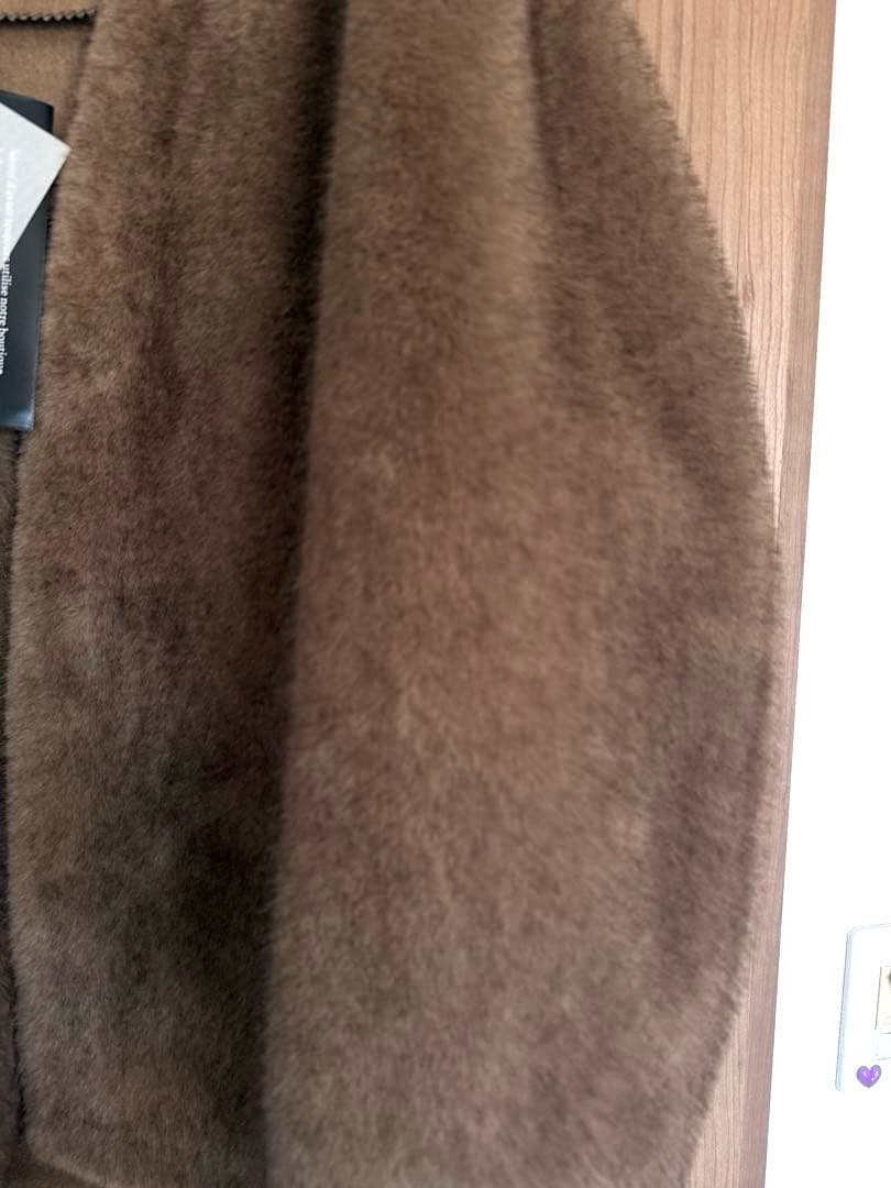 新品未使用　セブンフェアリー　ファーコート コーヒー