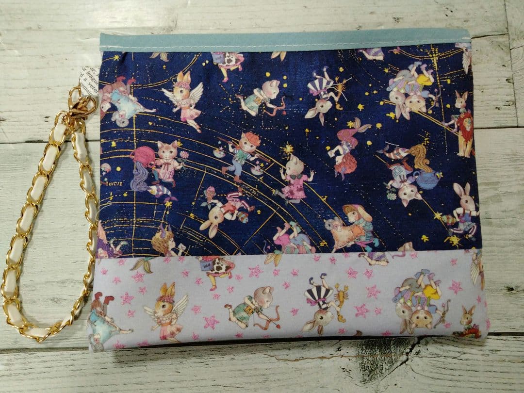 ラヴィ☆タロットカード＆星座柄　クリアファスナーポーチ