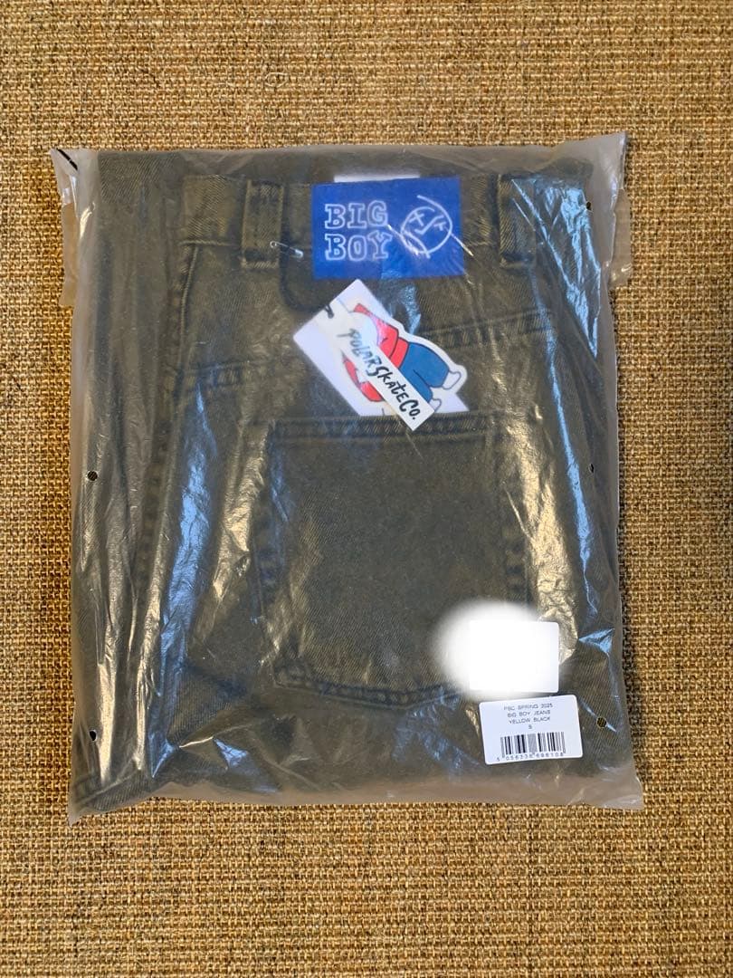 Polar skate Bigboy yellow black ジーンズSサイズ
