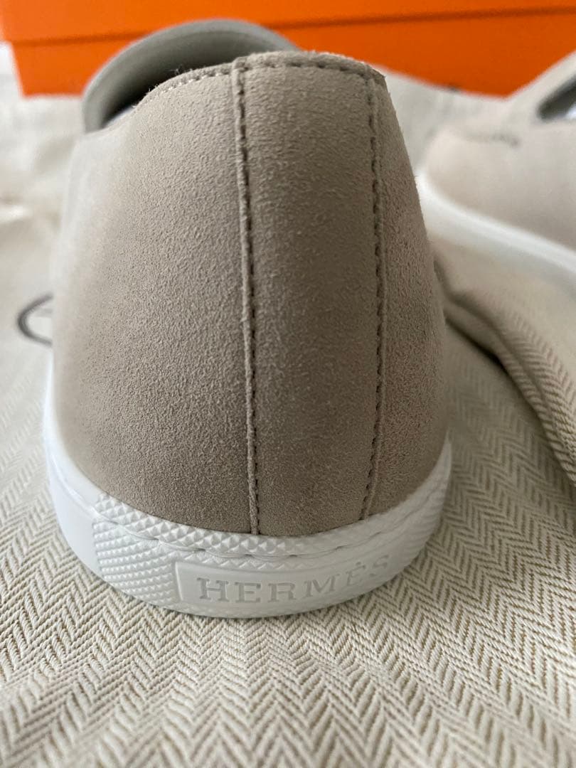 エルメス　HERMES 靴　メンズ　モカシン　ジュリアン　ベージュ　42.5新品