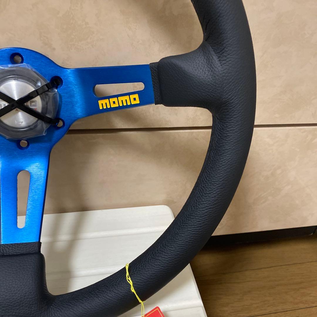momo スポーツステアリング MOD.08 M-59 ブラックレザー350mm