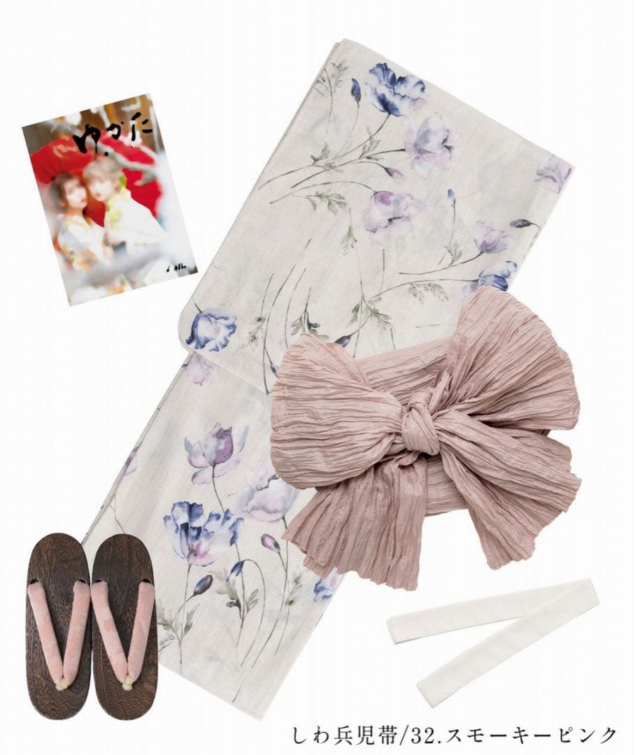 涼風の水彩ひなげし　dita 浴衣