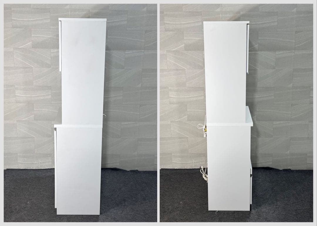 大川家具 キッチンボード ナポリ 食器棚 おしゃれ 90cmクラス d4081