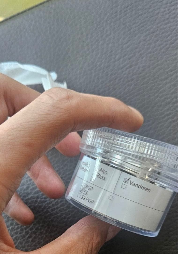 【早い者勝ち】ウッドストーンＢ♭クラリネットリガチャー 総銀　ソリッドシルバー