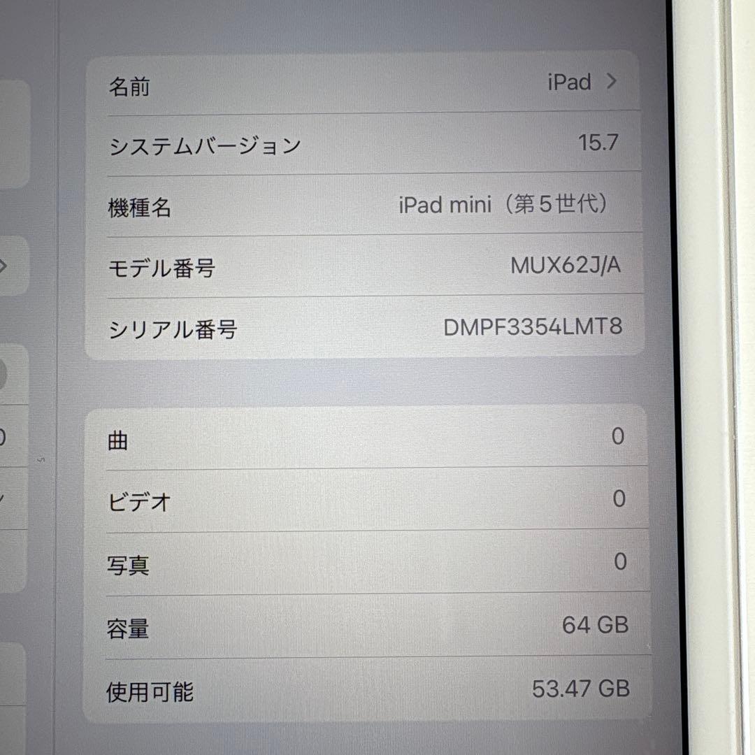 iPad mini5 セルラー 64GB SIMフリー