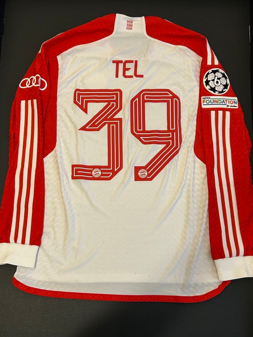 実使用ユニフォーム　マティス・テル　バイエルン　サッカー　チャンピオンズリーグ