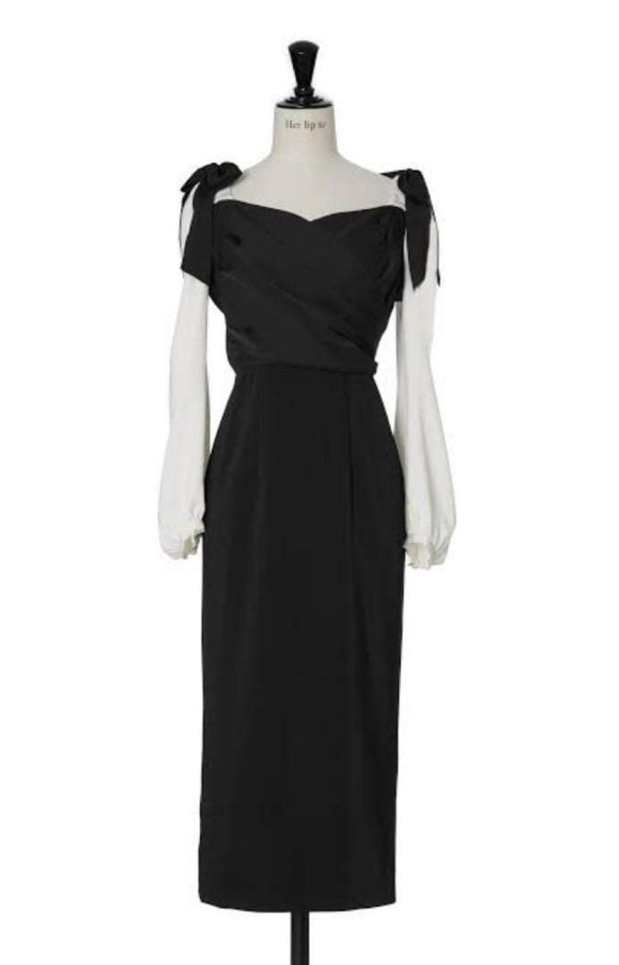 スーツ・フォーマル・ドレス herlipto/Faubourg Shoulder Ribbon Dress