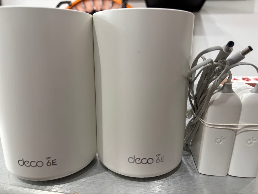 deco 6E 無線LANルーター 本体と電源ケーブル2台セット