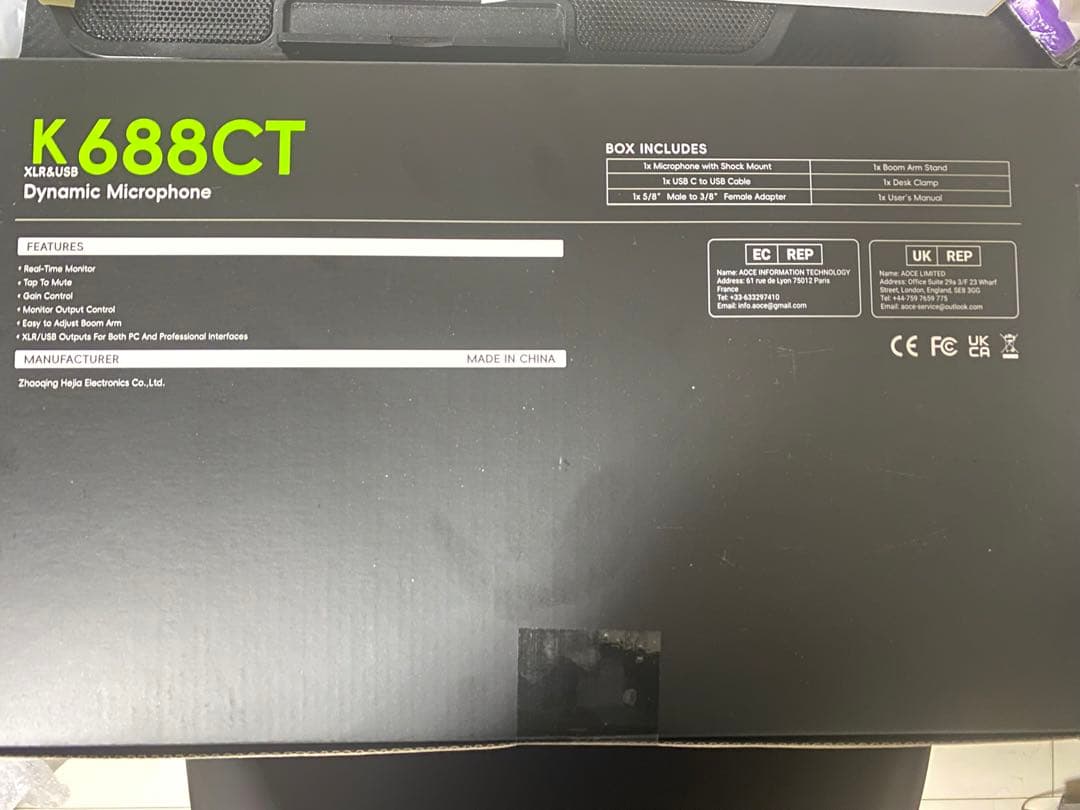【未開封】FIFINE K688CT ダイナミックマイク/マイクアーム付