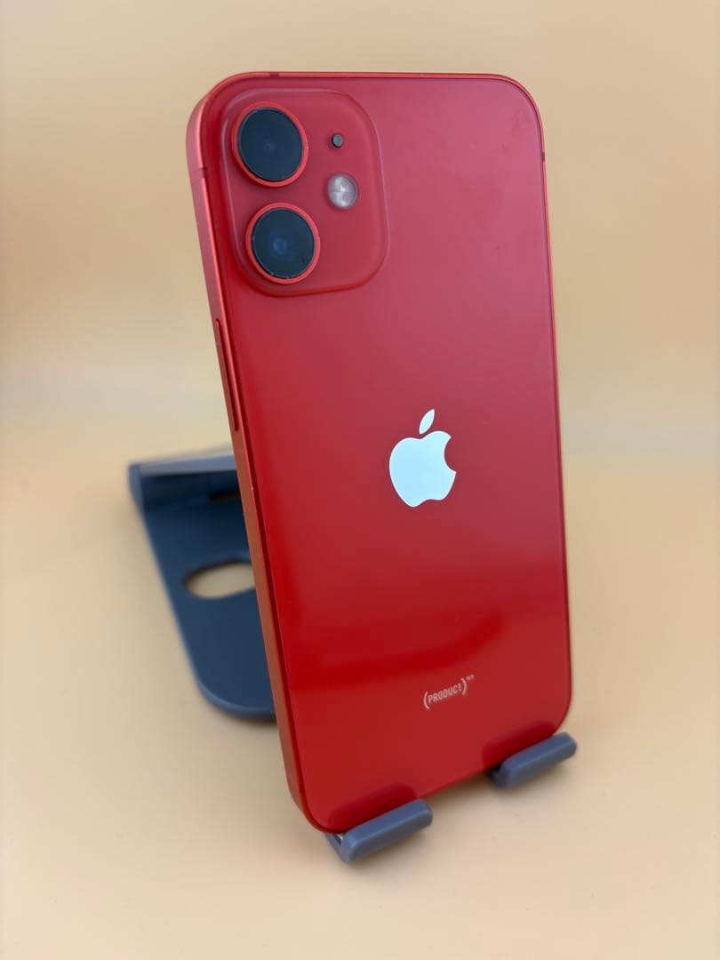 ジャンク品　iPhone 12Miniレッド　バッテリー100%