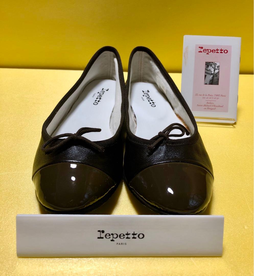【Repetto】未着用♡裏張り済♡レペット♡バレリーナ♡マロン