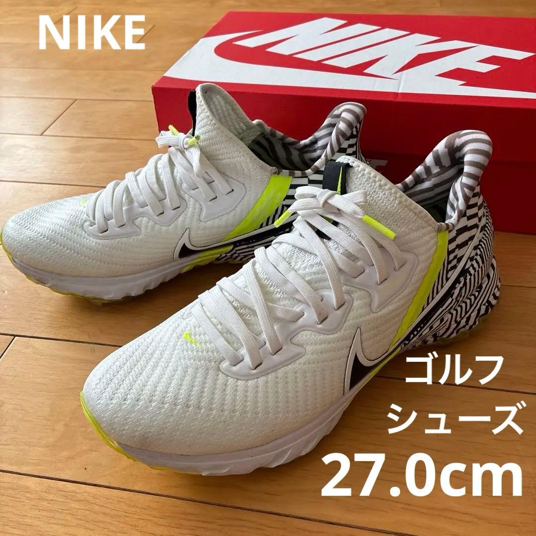 Nike ゴルフシューズ ホワイト/イエロー　27.0cm