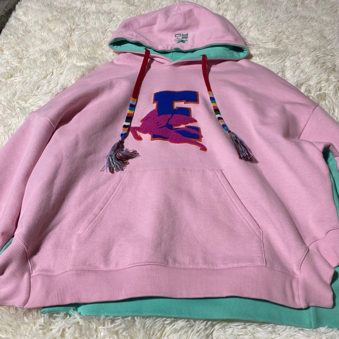 美品✨ETRO エトロ パーカー フーディー 刺繍 ロゴ ピンク ユニセックス
