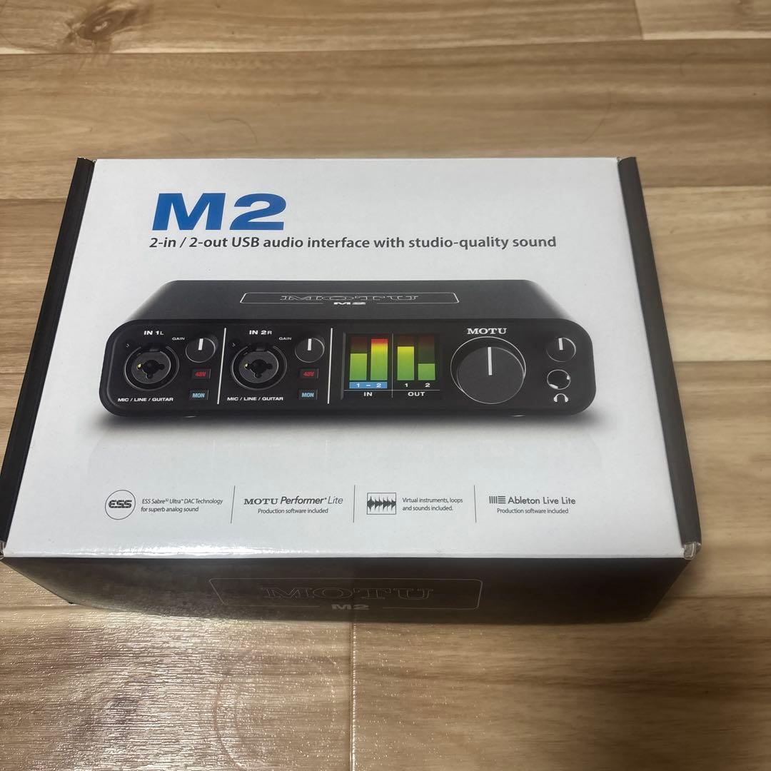 motu m2 オーディオインターフェイス