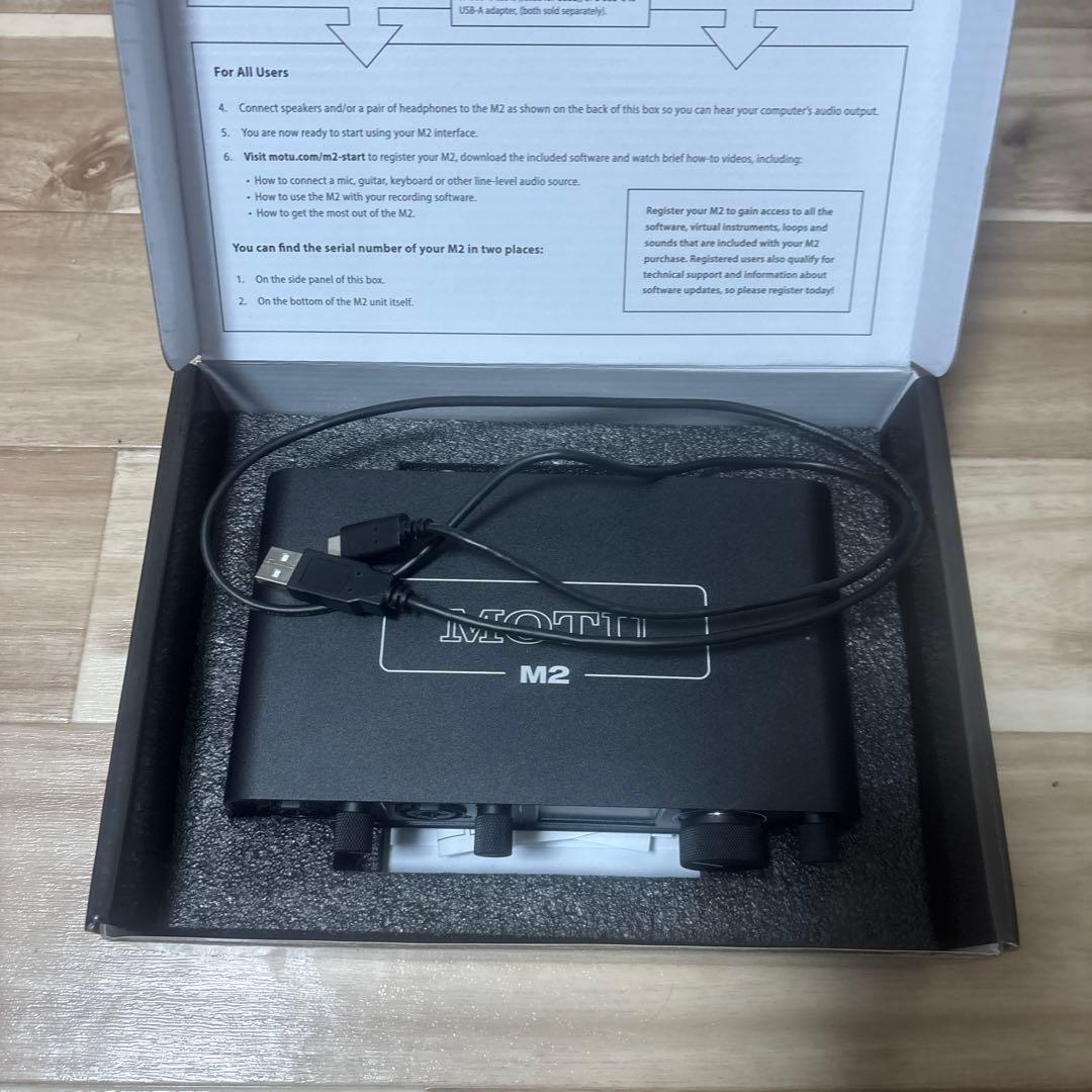 motu m2 オーディオインターフェイス