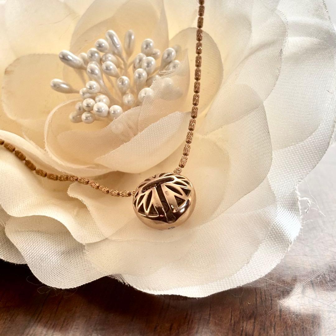 K18pg ダイヤモンドネックレス