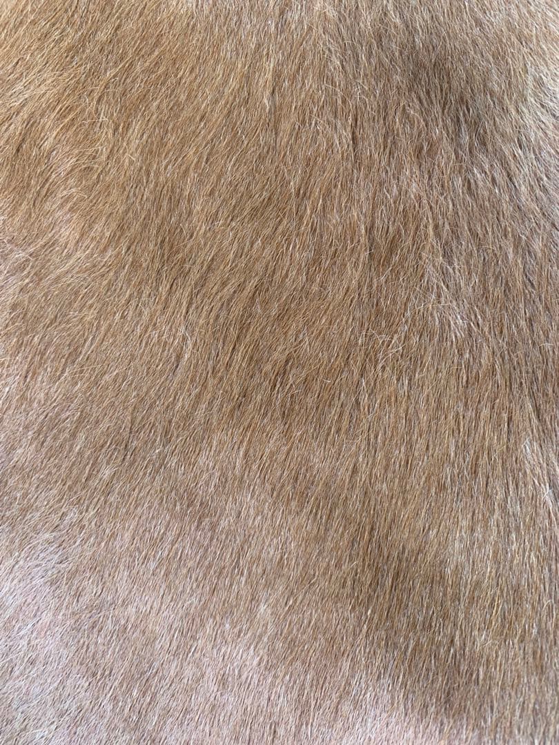 特大! ビンテージ 本革 カウラグ レザー ラグ