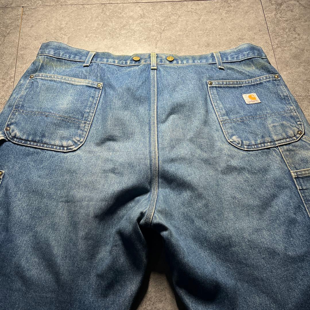 希少 鬼フェード carhartt ダブルニー デニムパンツ w40 送料無料
