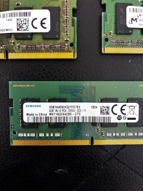 Micron PC4-2666V 4GB×5 20GB