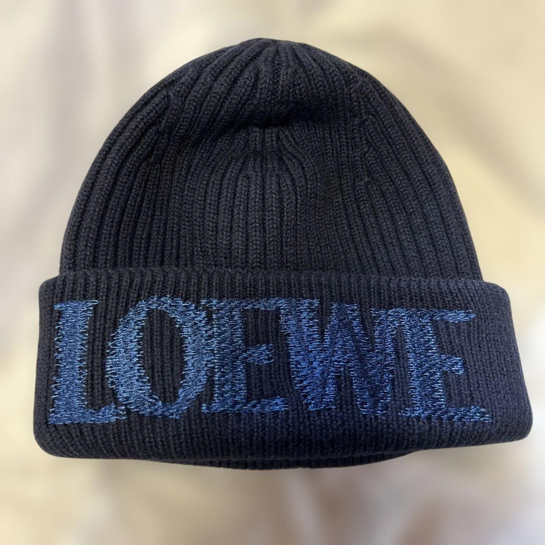 LOEWE ビーニーウールニット帽
