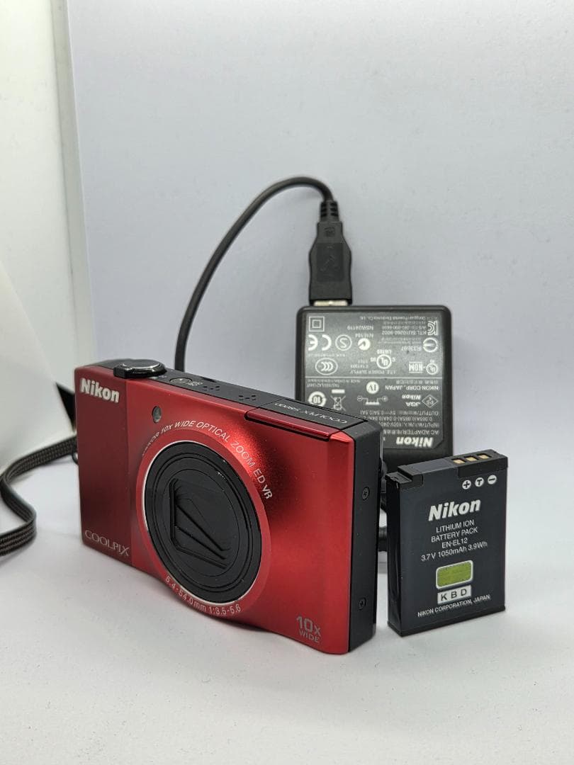 【スマホ転送OK】ニコン NIKON COOLPIX S8000 レッド