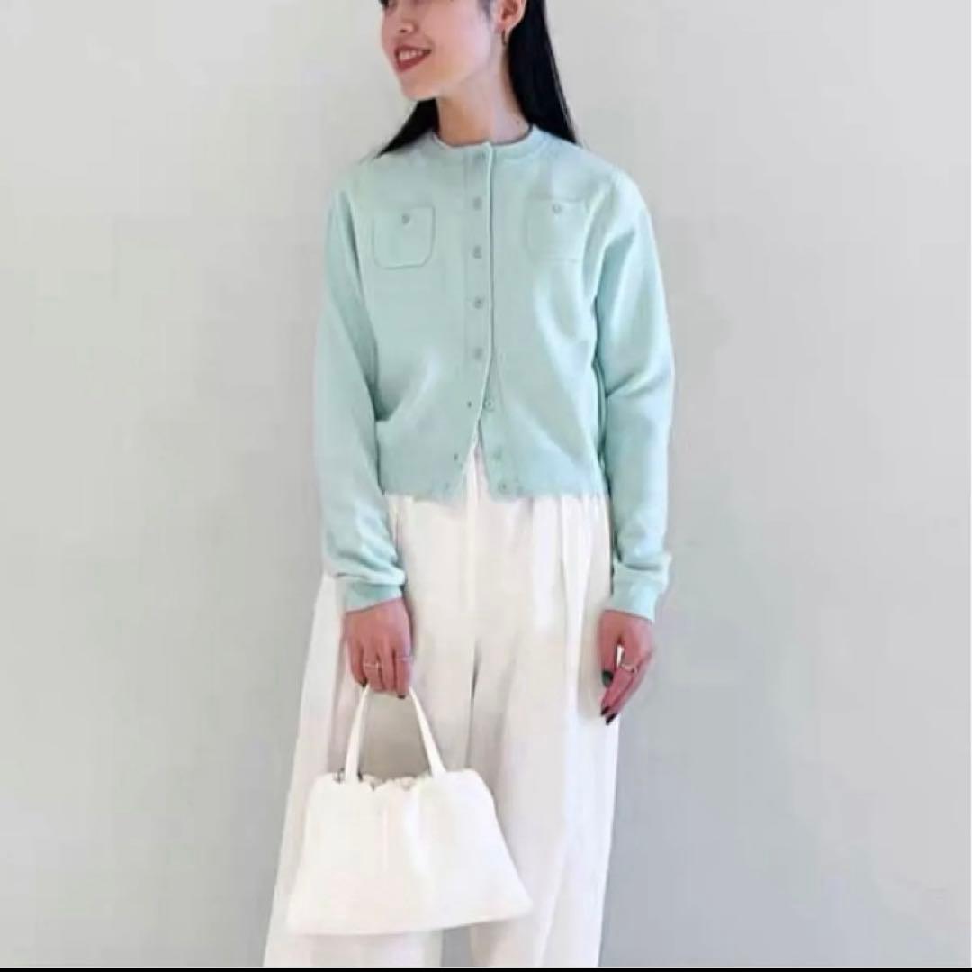 【美品】CABaNカーディガン　サックスブルー