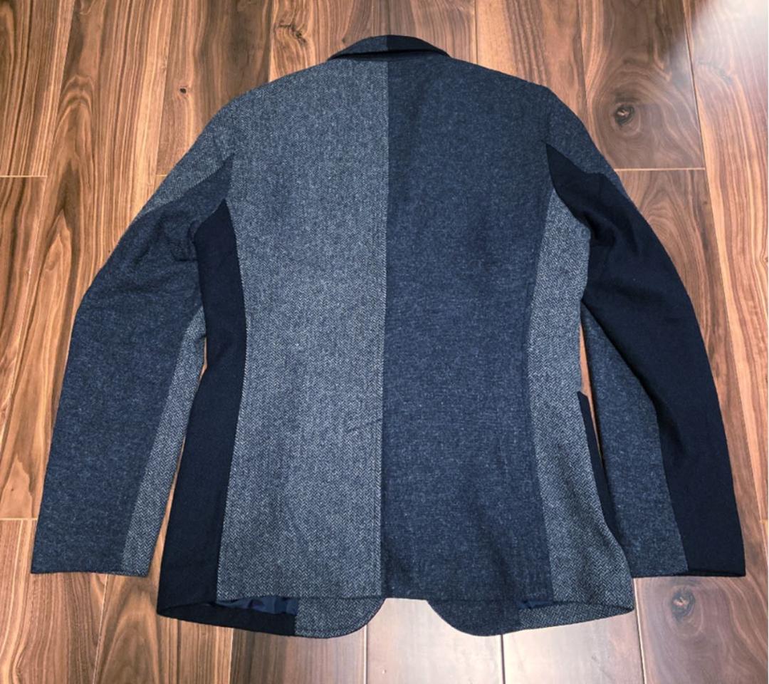 美品。BEAMS ヘリンボーン クレイジーパターン テーラードジャケット M