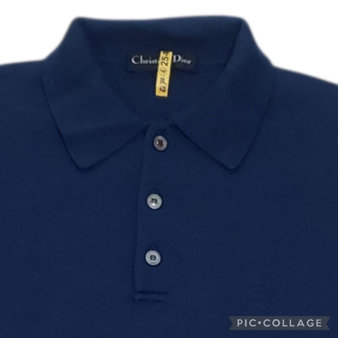 Christian Dior SPORTS　ニットポロシャツ　マーク刺繍　M