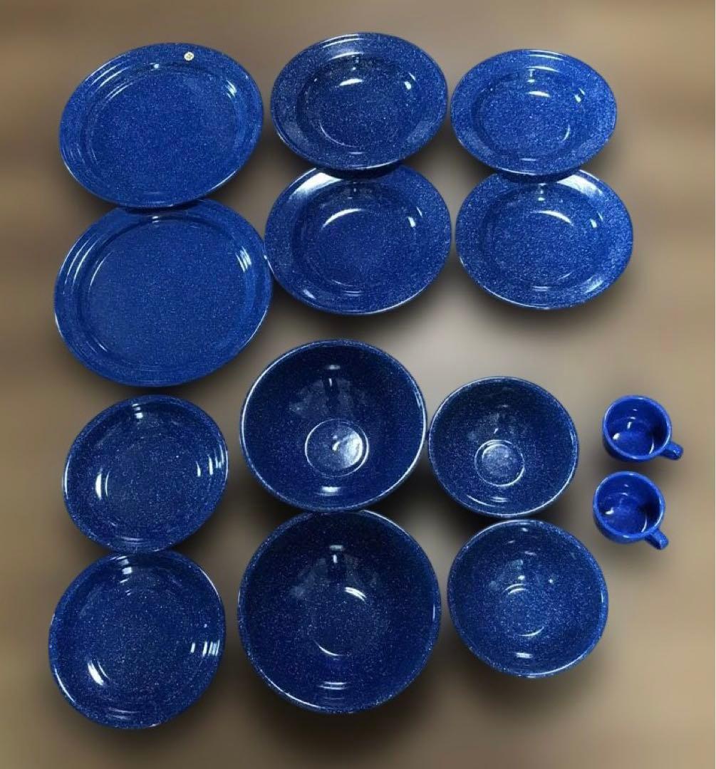 CINSA食器セット 14点　+ ホーロー鍋　24cm