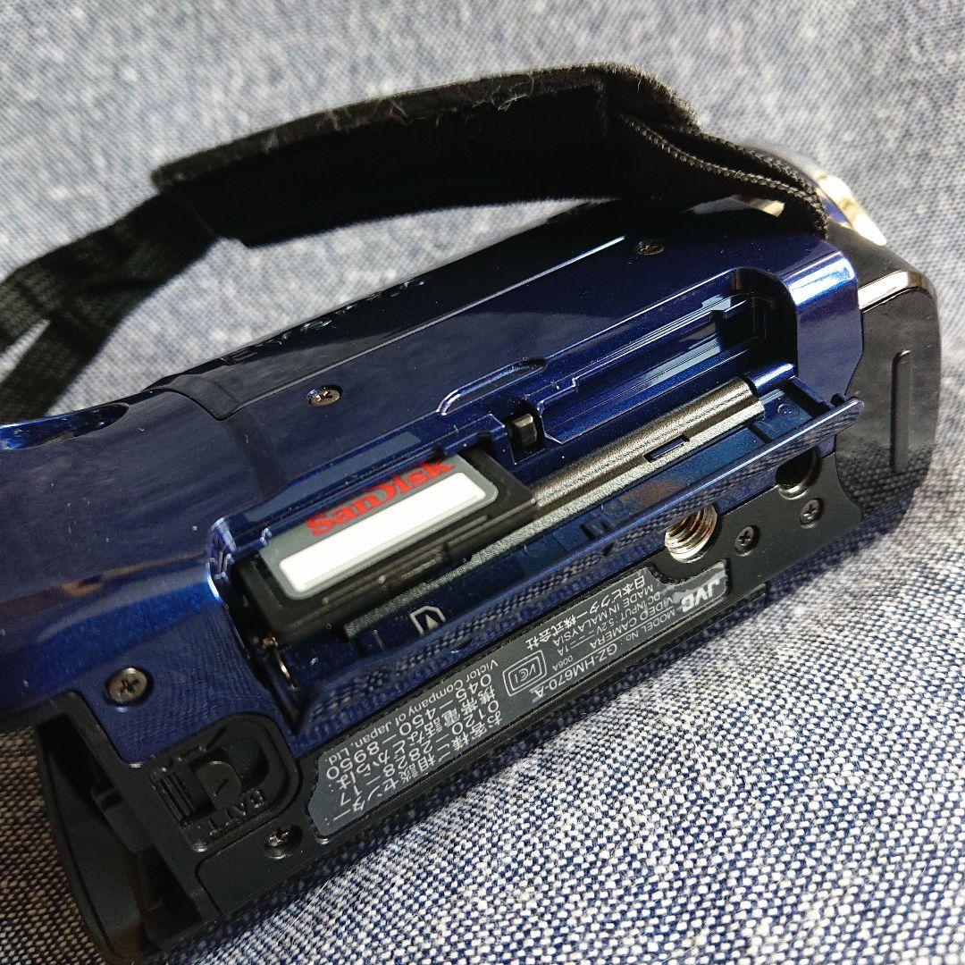 JVCビクター エブリオHD ビデオカメラ美品大容量バッテリー