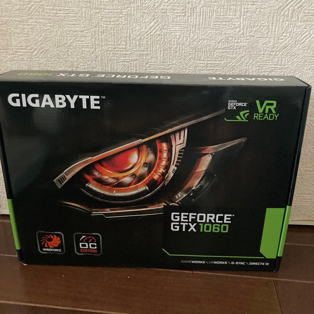 GTX1060 6gb gigabyte 動作確認済み