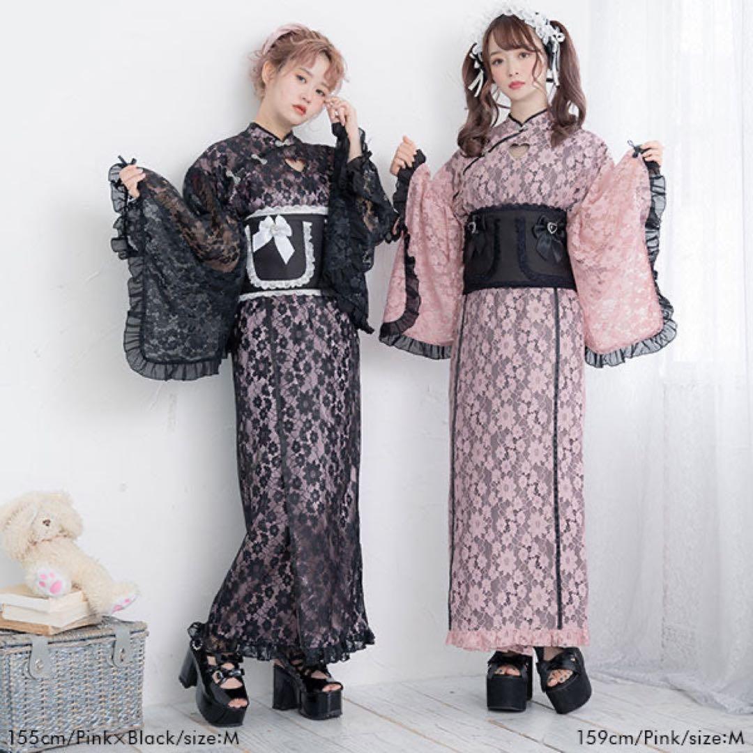 夢展望 DearMyLove 胸元ハートチャイナレースセットアップセパレート浴衣