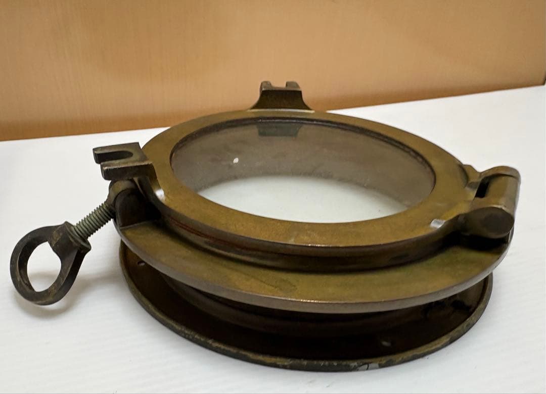 真鍮開閉丸窓 船舶　丸窓 現状出品 詳細不明　ジャンク品