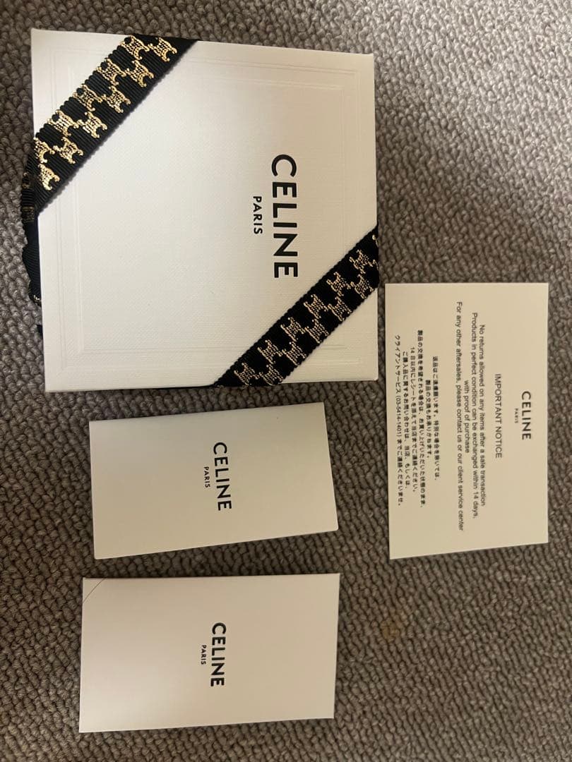 CELINE ノットスモールフープピアス シルバー 片耳（箱・説明書付き）