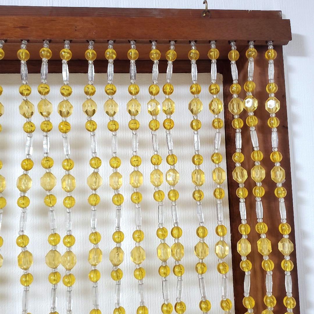 レトロポップ　珠暖簾　ビーズ暖簾　のれん　ビーズカーテン