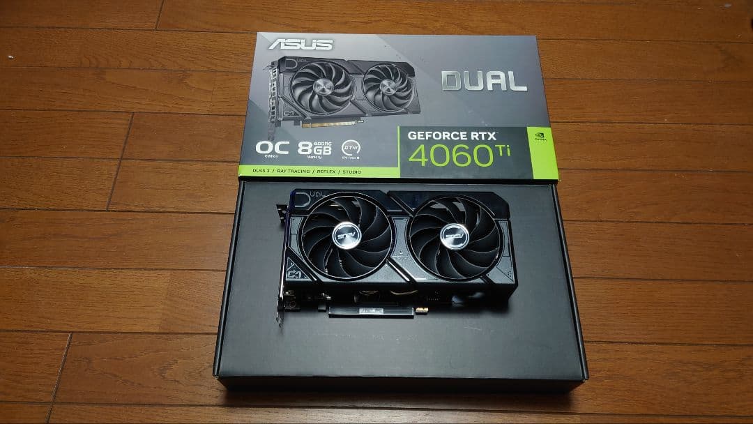 ASUS GeForce RTX 4060 Ti OC 8GB　動作確認済み
