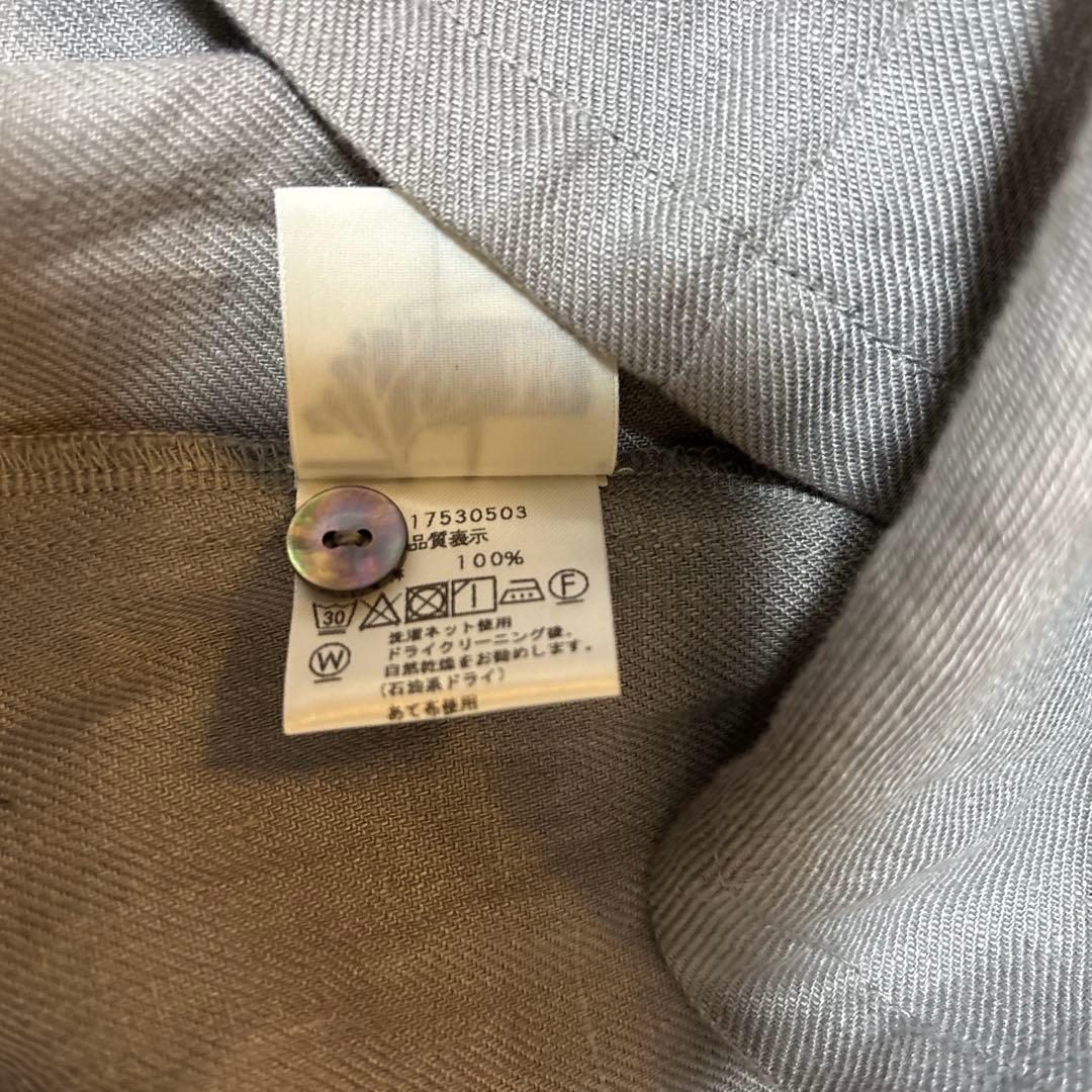 美品＊根々　ネネ　リネンワンピース　麻100 高級　日本製　洗濯可　石見銀山