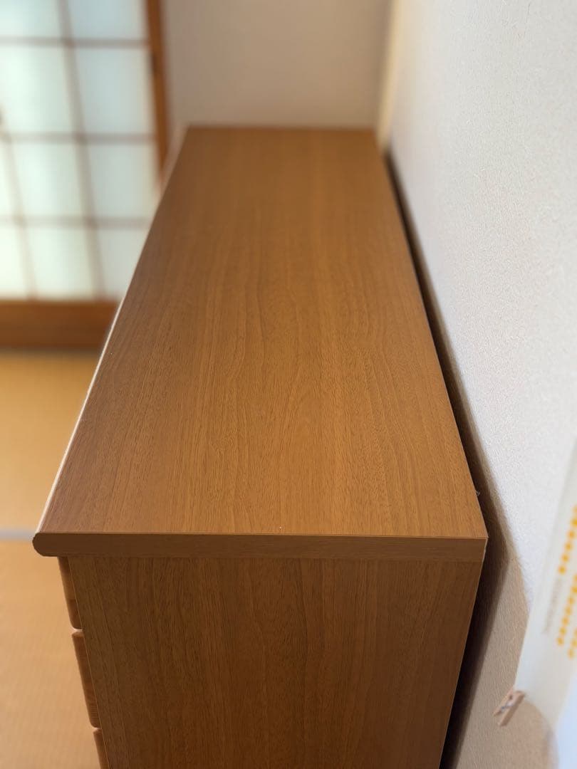 ナチュラルウッド 木製チェスト　引き出し多数【120✖️40✖️88】 たのメル便