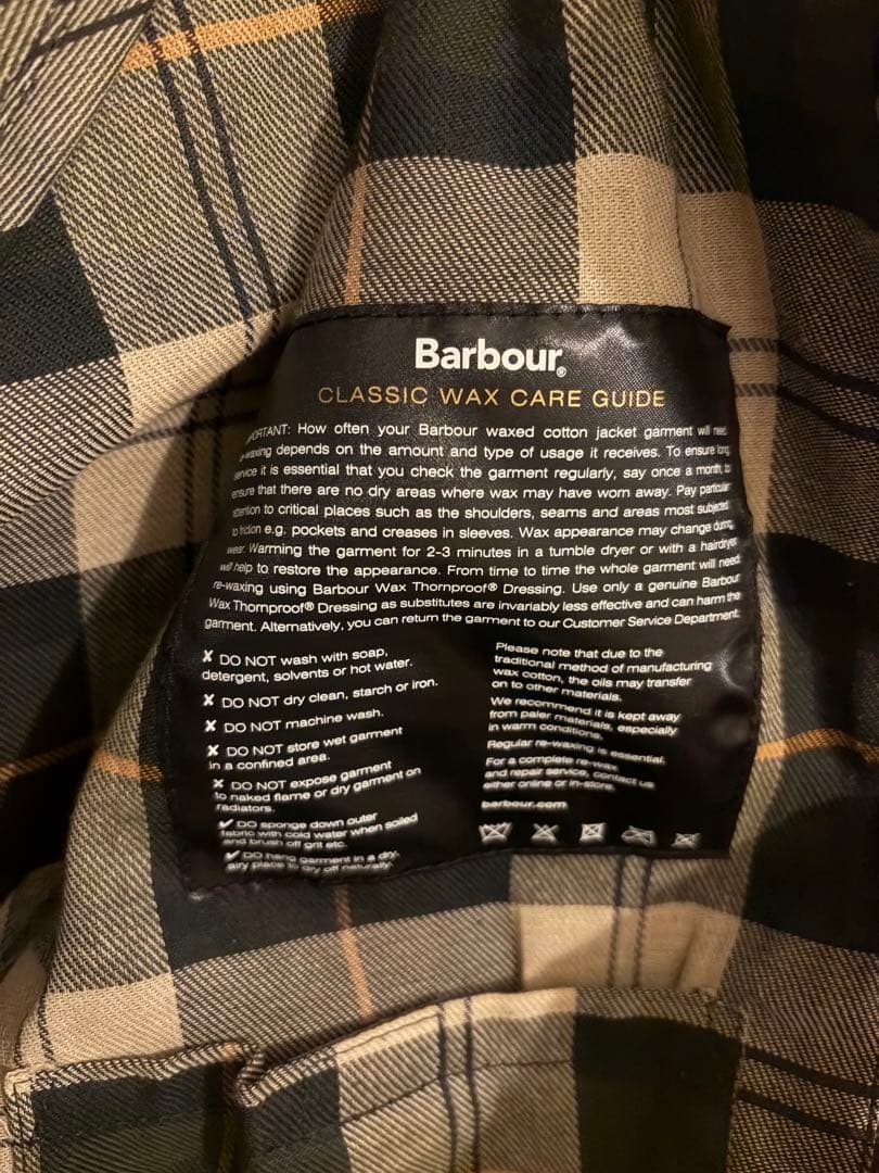 Barbour spey バブアー スペイ ワックス S MWX1212