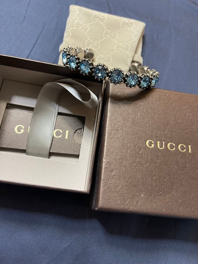 GUCCI グッチ バングル ストーン キャットヘッド
