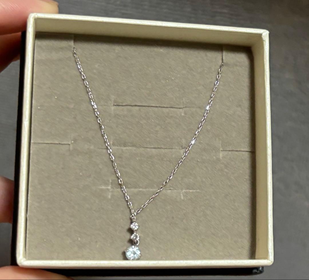 あ*ム様 TSUTSUMI アクアマリンK10WGネックレス