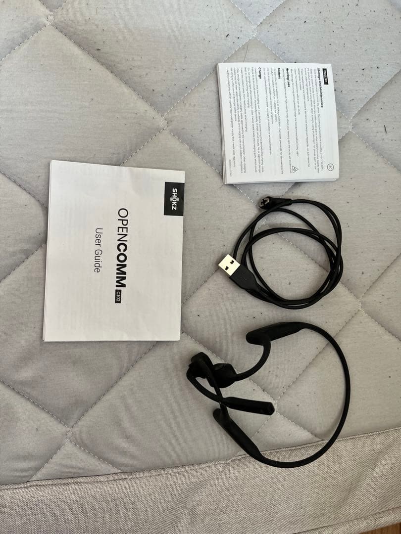 8/9までの出品！ SHOKZ OPENCOMM 骨伝導ヘッドセット ブラック