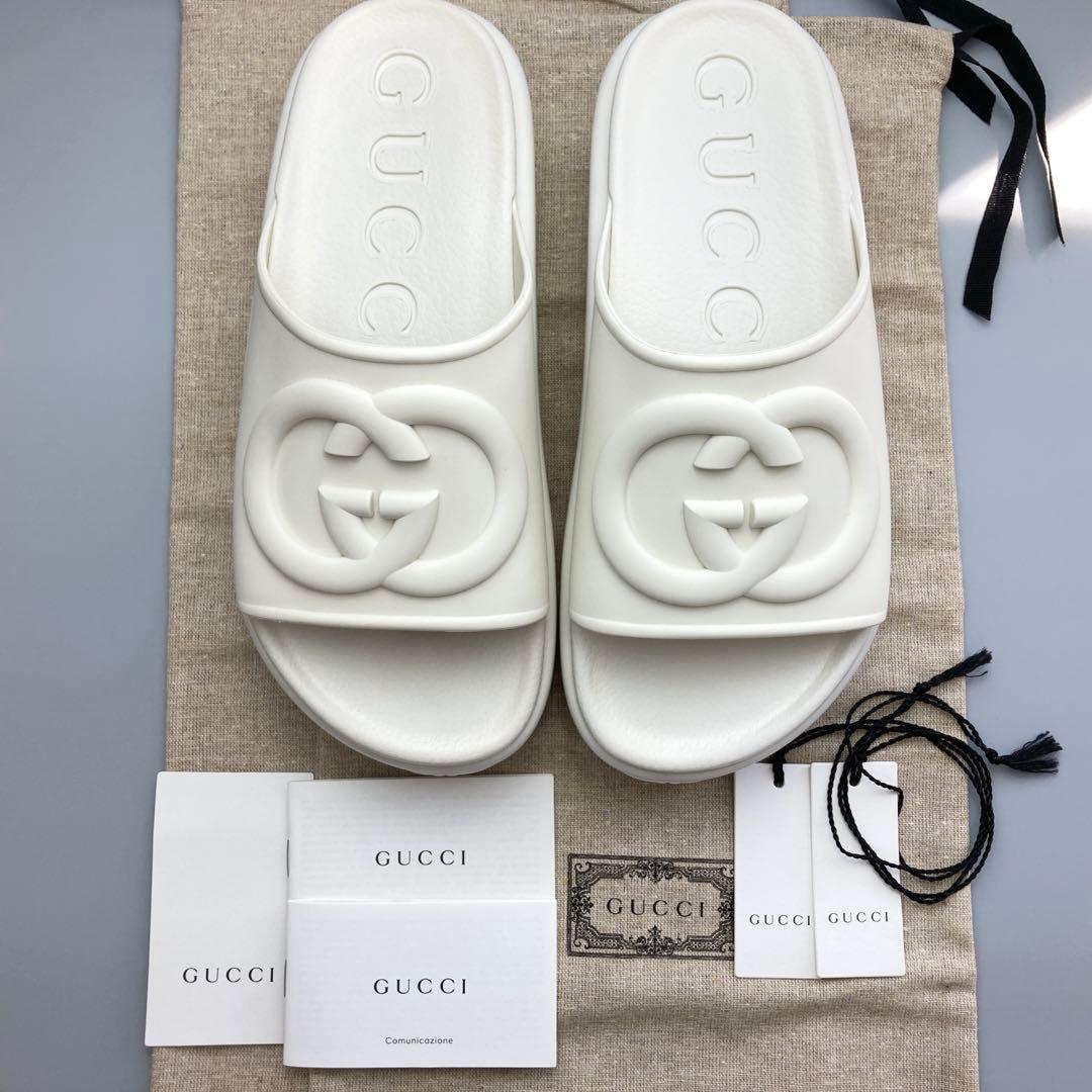 新品未使用 GUCCI グッチ サンダル 厚底 インターロッキング G 23cm