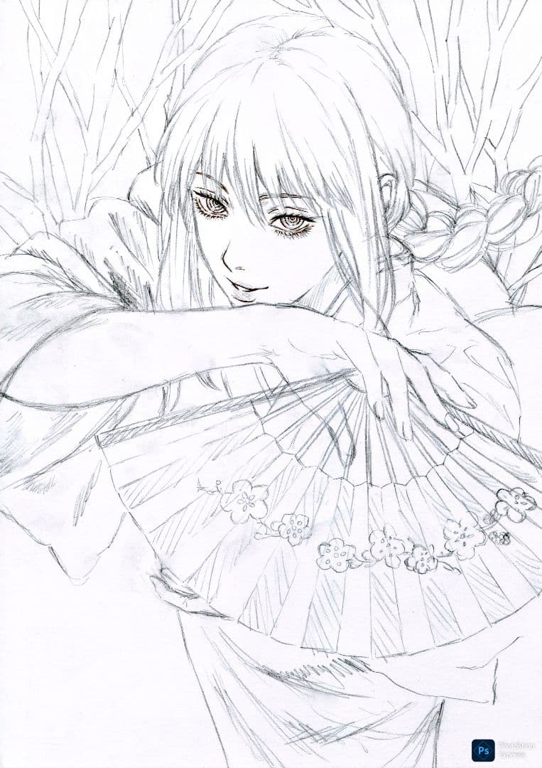 ☆*★様 手描きイラスト ファンアート チェンソーマン マキマ B5